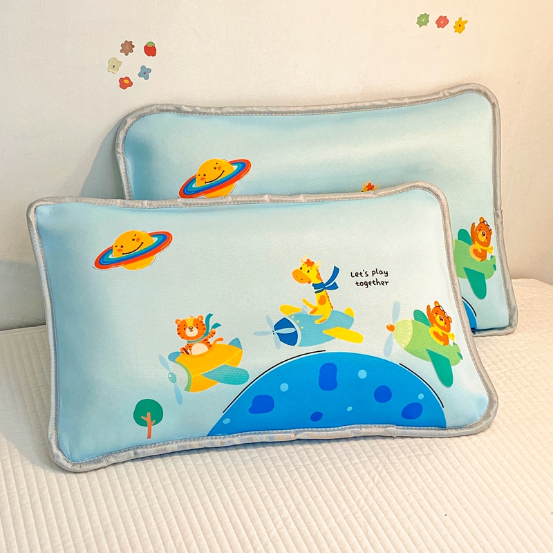 91家纺网 家纺一手货源 找家纺 大黄蜂家居家纺 2025新款冰丝提花三明治夹层透气枕套 飞行员